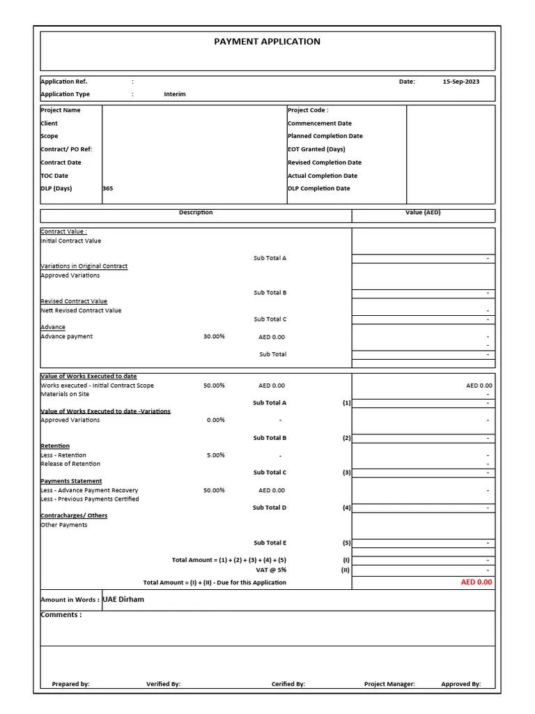 Digital Interim Payment Applications and Certifications